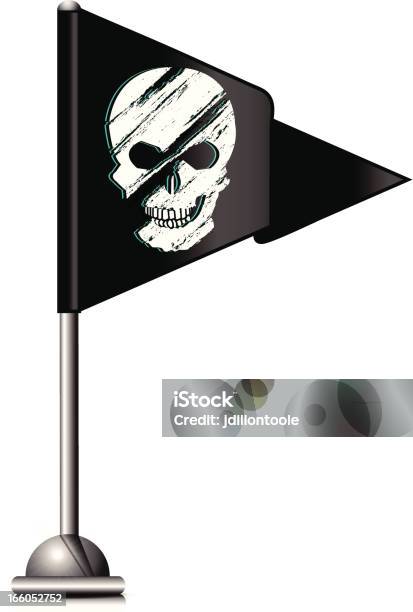 Flagge Mit Totenkopf Stock Vektor Art und mehr Bilder von Baugewerbe - Baugewerbe, Häßlichkeit, Icon