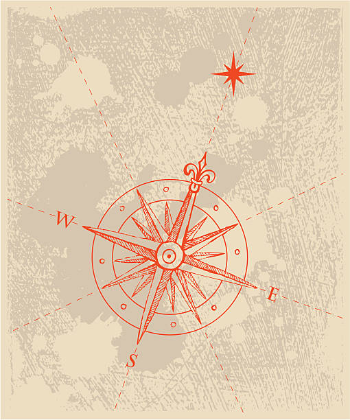 Sala compass - ilustración de arte vectorial