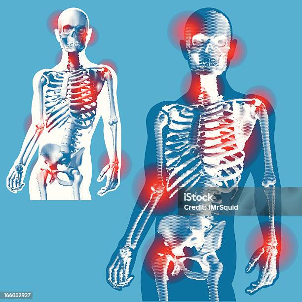 Przodzie Rysunek Pozycjastylizowane Xray Widok - Stockowe grafiki wektorowe i więcej obrazów Anatomia człowieka - Anatomia człowieka, Bez koszulki, Biologia - Nauka