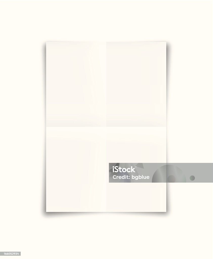 Papier Plié - clipart vectoriel de Blanc libre de droits