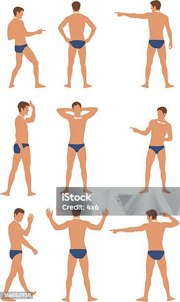 Plusieurs Images De Natation Vecteurs libres de droits et plus d'images vectorielles de Hommes - Hommes, Slip de bain de compétition, Natation