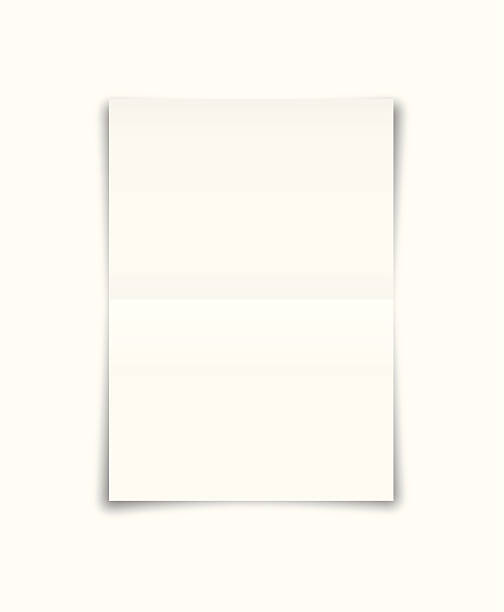 istock An A4 sheet of white paper that has been folded in half 166052952