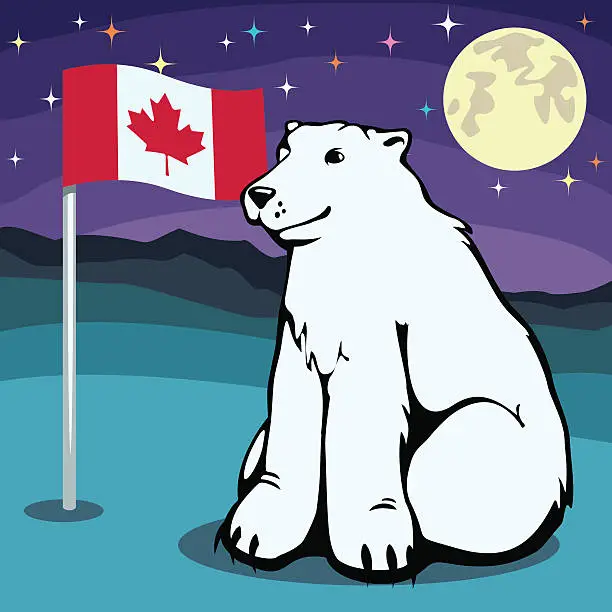 Vector illustration of POLAR BEAR