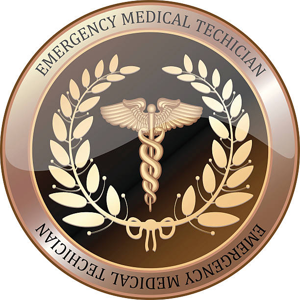 Technicien Shield médical d'urgence - Illustration vectorielle