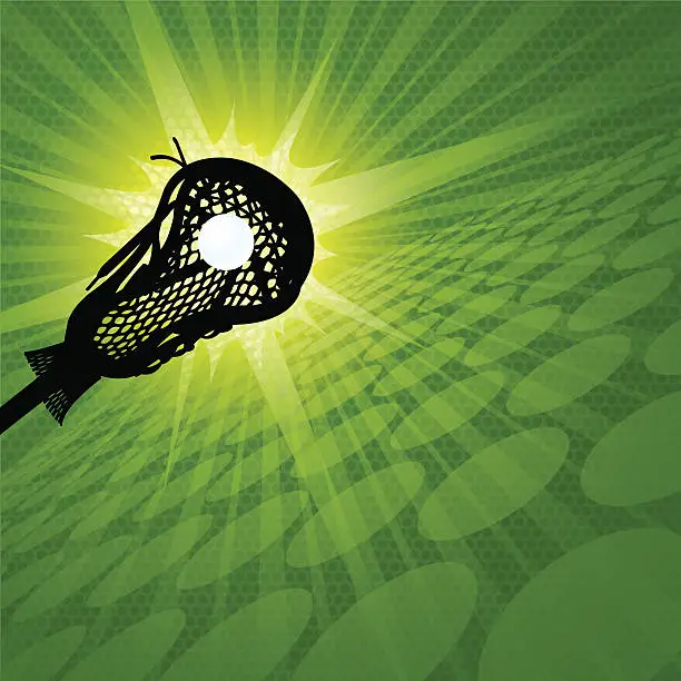 Vector illustration of Lacrosse Burst Background