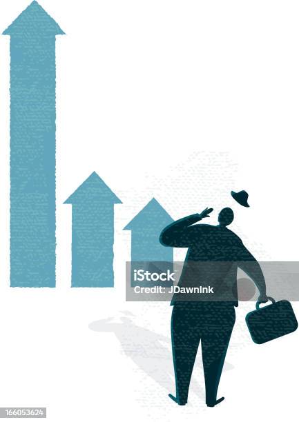 Business Financial Surprise Gain Or Increase Stock Illustration - Download Image Now - Tall - High, Arrow Symbol, Blue