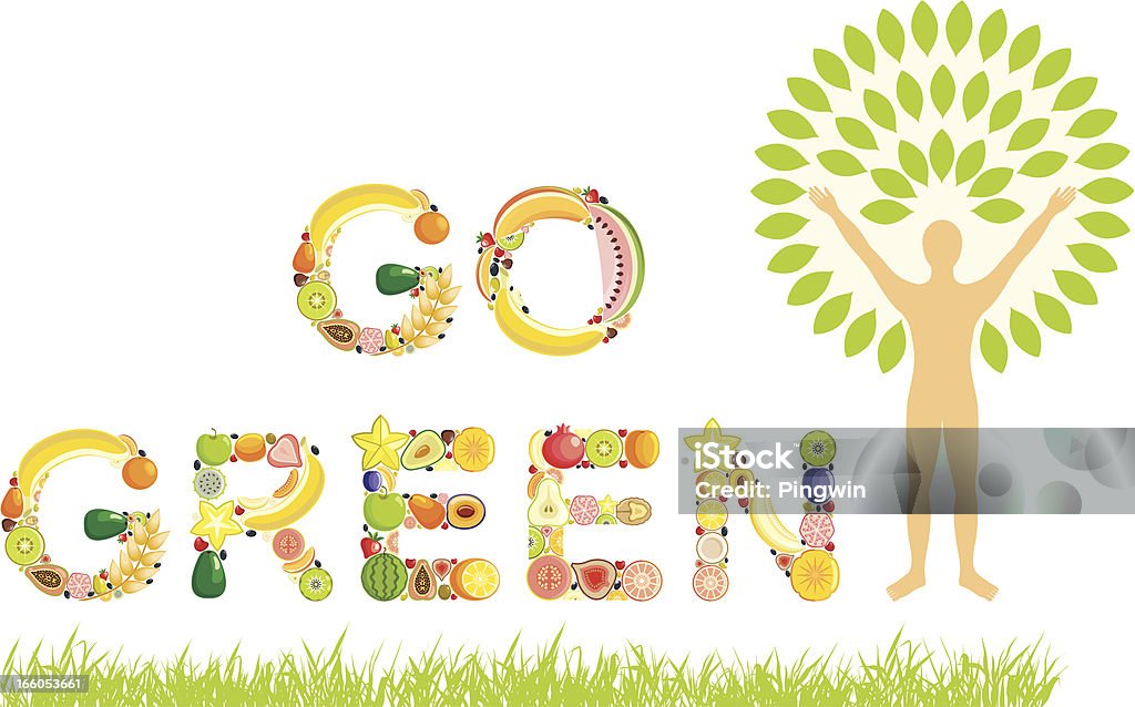 Go verde! - Royalty-free Adulto arte vetorial