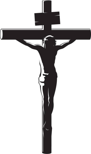 die kreuzigung christi - kruzifix stock-grafiken, -clipart, -cartoons und -symbole