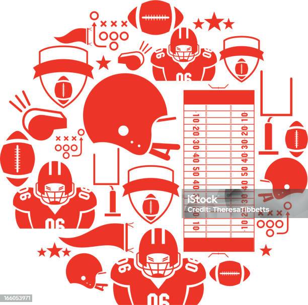 American Football Icon Set Stock Illustration - Download Image Now - American Football - Ball, American Football - Sport, Vector