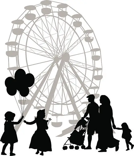 Vector illustration of Family Festivities