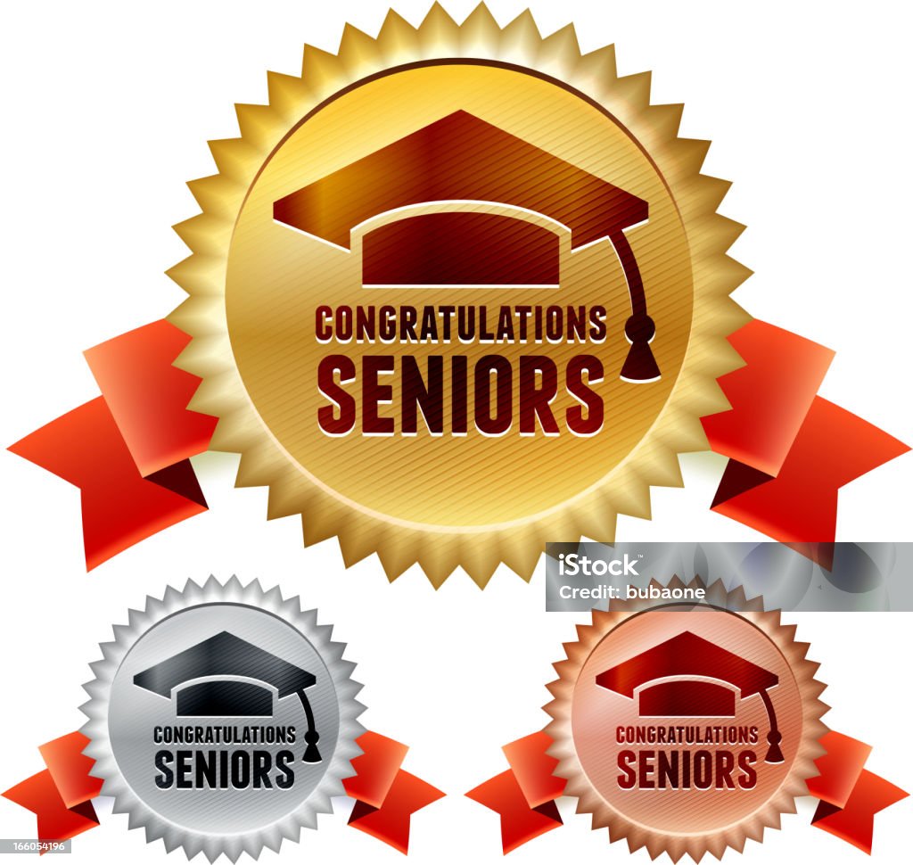 Classe de remise des diplômes 2013 de retraités ruban Awards - clipart vectoriel de Récompense libre de droits