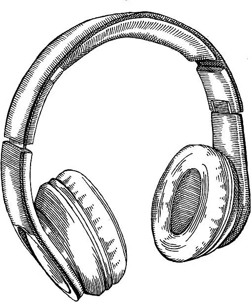 Vector illustration of Earphones
