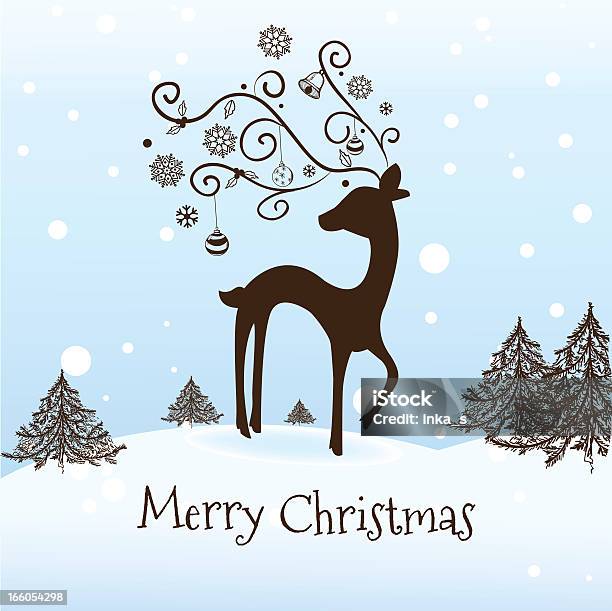 크리스마스 배경기술 공휴일에 대한 스톡 벡터 아트 및 기타 이미지 - 공휴일, 동물, 디자인 요소
