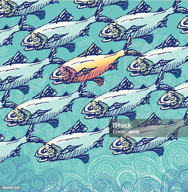 Not Just Another Fish In The Sea Stock Illustration - Download Image Now - Water, Community, Scarce