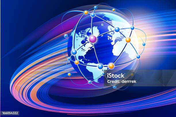 Comunicazioni Globale - Immagini vettoriali stock e altre immagini di Africa - Africa, Antenna parabolica, Astratto