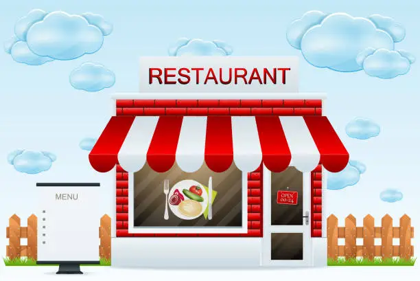 Vector illustration of Restaurant