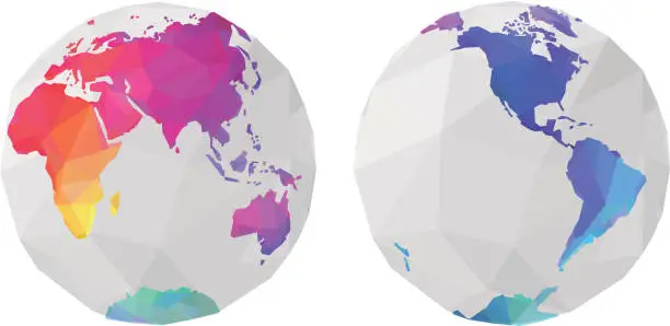 Vector illustration of World globe