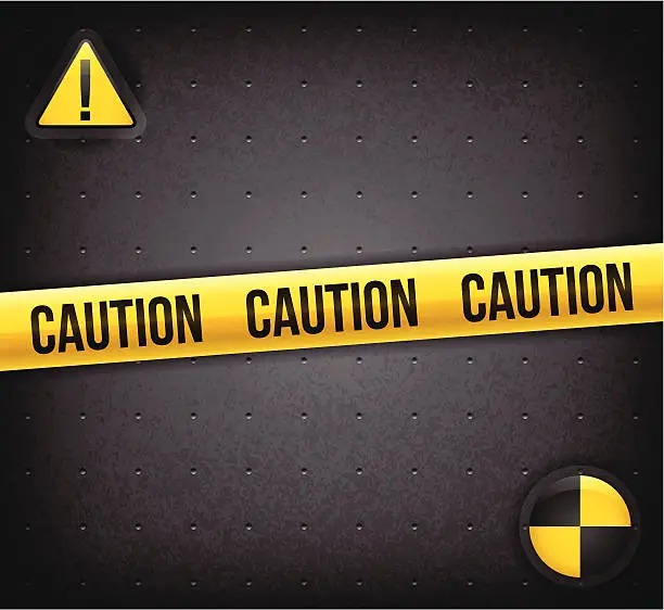 Vector illustration of Caution Background
