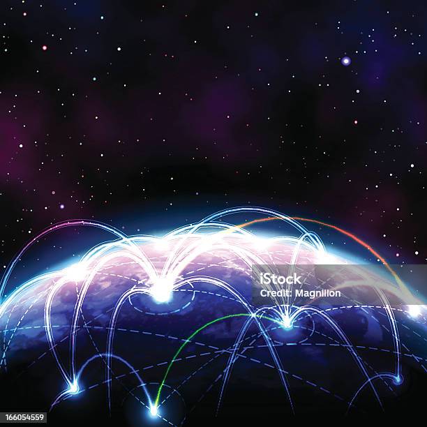 Vetores de Comunicação Global e mais imagens de Globo terrestre - Globo terrestre, Planeta, Negócios Internacionais