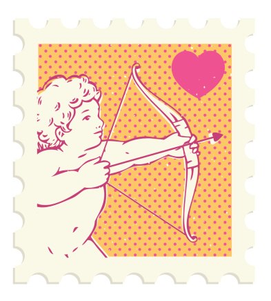 Eros Postage Stamp illustration.
