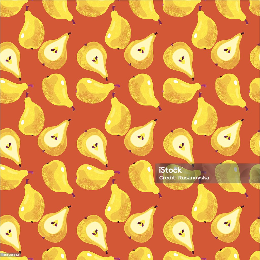 노란색 Pears 연속무늬 - 로열티 프리 0명 벡터 아트