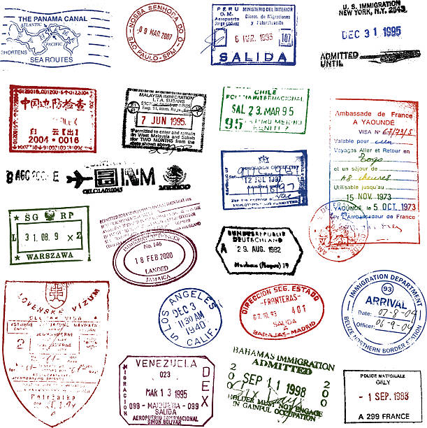istock Traveling Stamps of Fore and Yonder 166055377