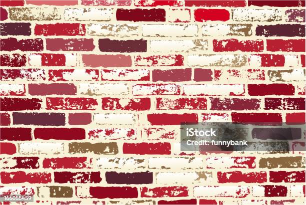 Brick Wall Stock Vektor Art und mehr Bilder von Abstrakt - Abstrakt, Alt, Architektur