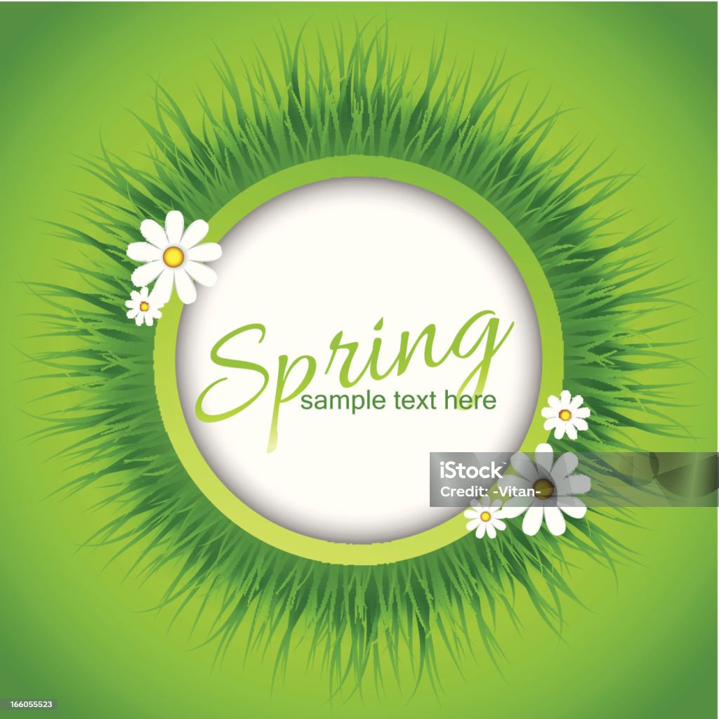 Vector Stock Background Simple Spring Spring Background Stock Illustration - Download Image Now - Circle ...