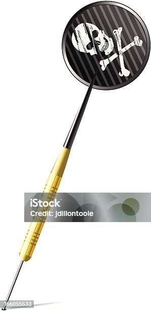 Dart With Skull And Crossbones Stock Illustration - Download Image Now - Aiming, Arrow Symbol, Business