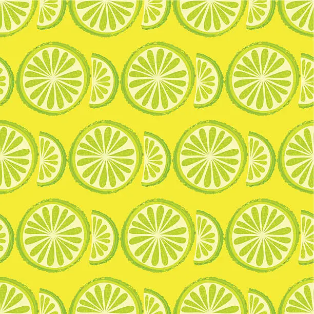 Vector illustration of Lime Seamless Pattern