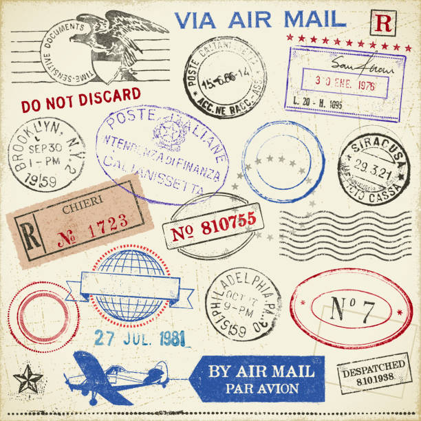 illustrations, cliparts, dessins animés et icônes de timbres - stamp