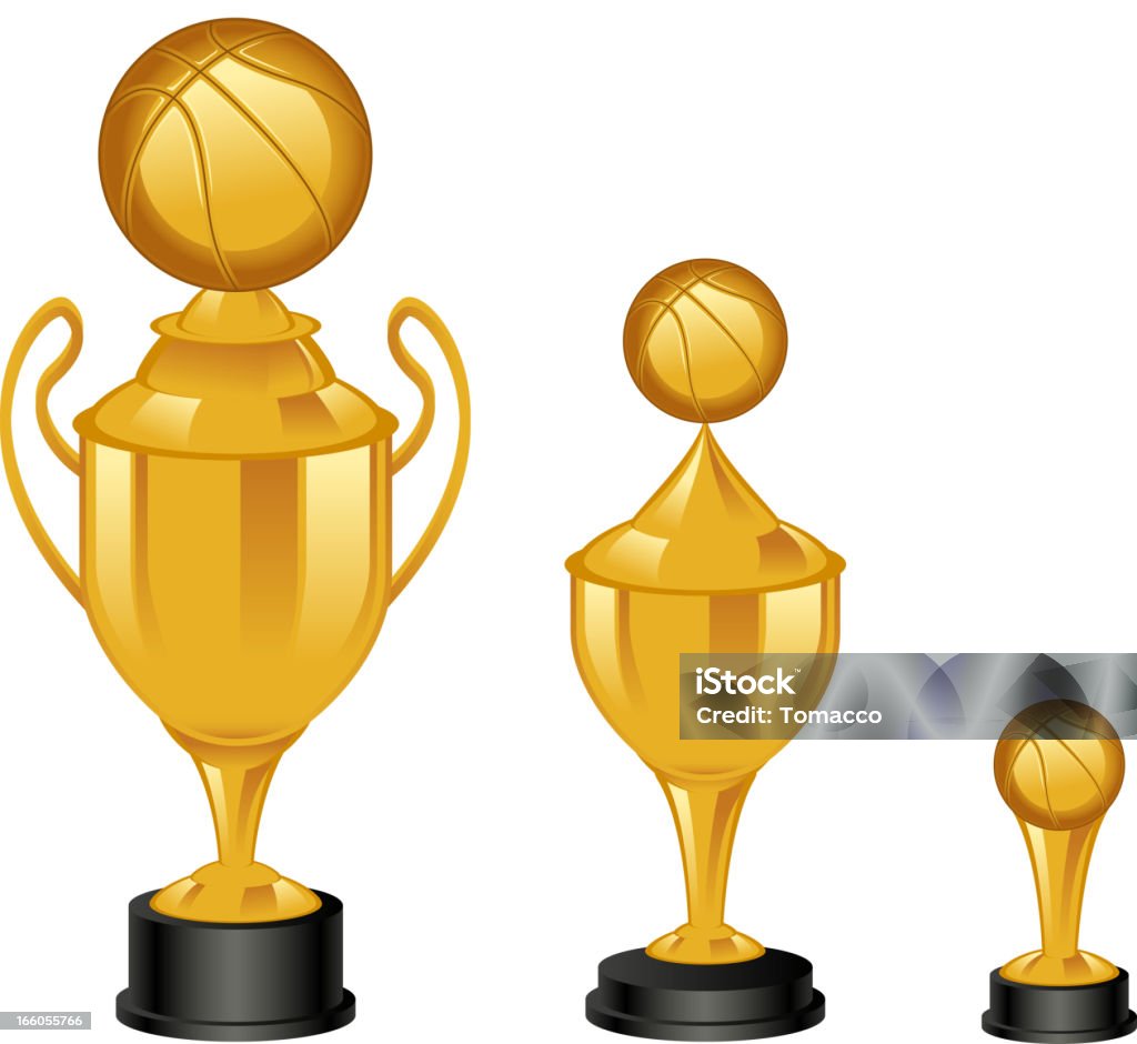 Troféu de basquetebol - Royalty-free Basquetebol arte vetorial