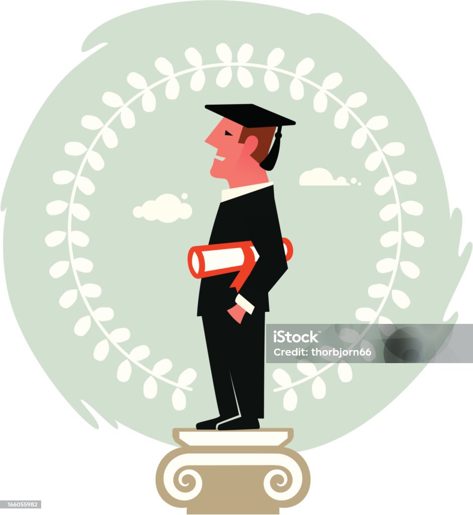 Graduación - arte vectorial de Adulto libre de derechos