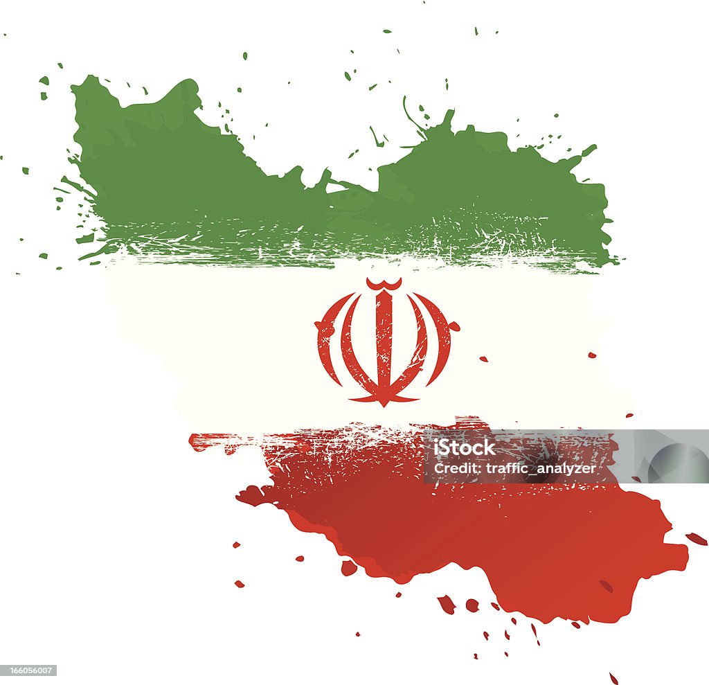 Iran mapy - Grafika wektorowa royalty-free (Abstrakcja)