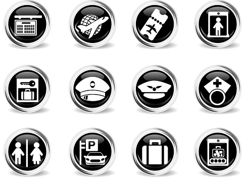 Airport icons. See also: