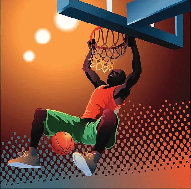 Vector illustration of Slam Dunk 3