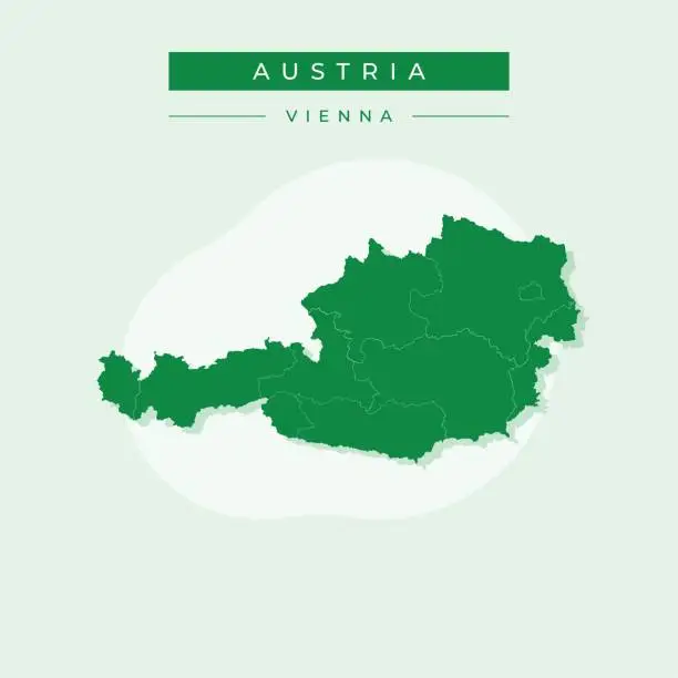 Vector illustration of Vector illustration vector of Austria map Austria