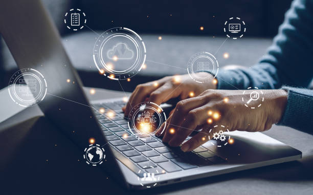 istock Digital transformation change management, internet of things. new technology bigdata and business process strategy, customer service management, cloud computing, smart industry. Ai technology 1660570291