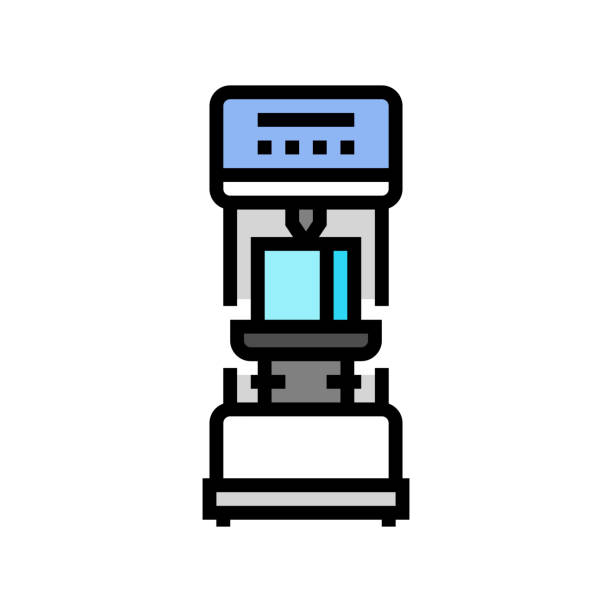 hardness testing materials engineering color icon vector illustration hardness testing materials engineering color icon vector. hardness testing materials engineering sign. isolated symbol illustration hardness stock illustrations