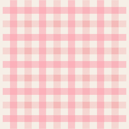 Pastel plaid pattern design for background and wallpaper with pink and cream color.