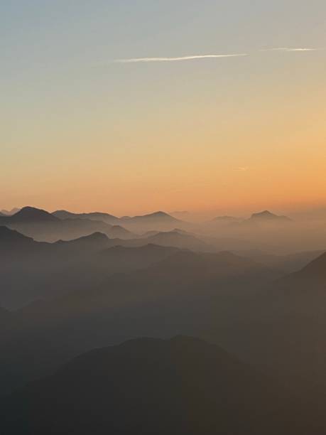 istock Misty Sunrise on a Mountain close to Lago do Garda 1660601536