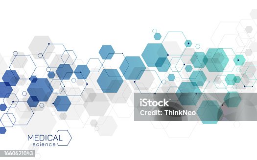 istock Scientific molecule background for medicine, science, technology, chemistry. 1660621043