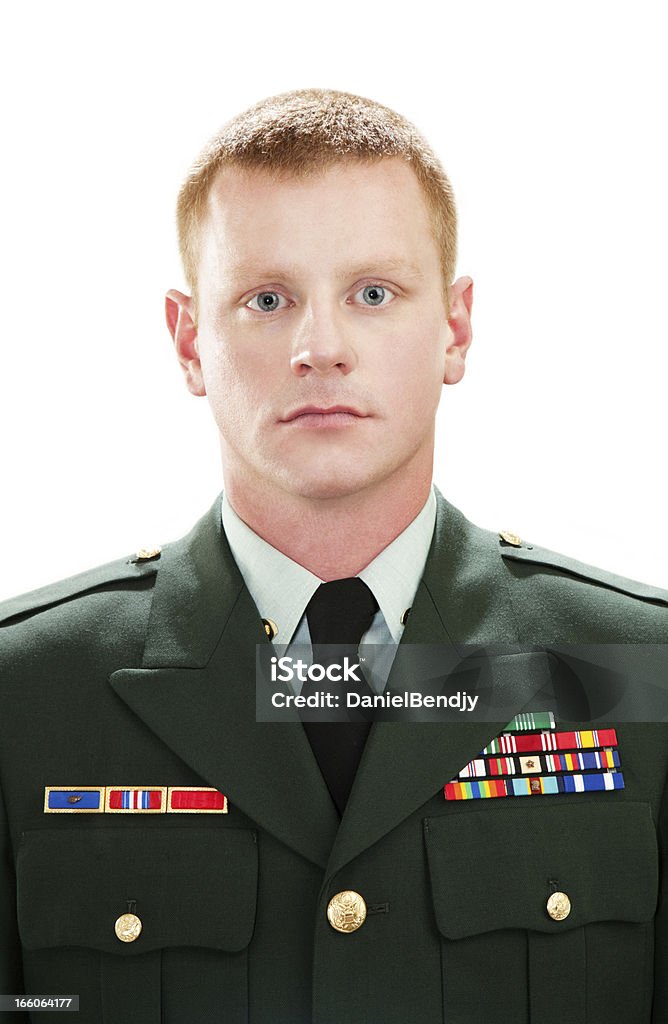 Decorado com um soldado americano uniforme classe - Royalty-free Sargento - Posto Foto de stock