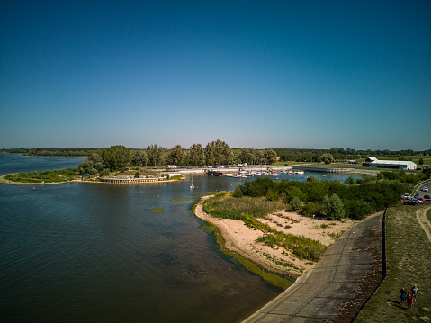 Jeziorsko Lagoon created on the Warta river in central Poland.