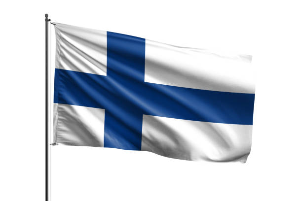 istock Finland national flag on white background. 1660665637
