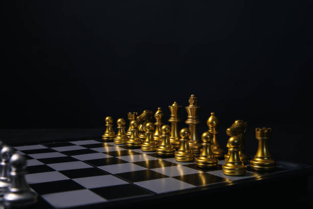 istock chess board game Successful competition uses intelligence. Challenge Battle King concepts, strategic leadership, planning, and decision making in business. Teamwork for victory 1660692605