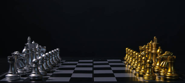 istock chess board game Successful competition uses intelligence. Challenge Battle King concepts, strategic leadership, planning, and decision making in business. Teamwork for victory 1660693127