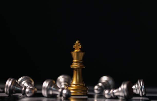 istock chess board game Successful competition uses intelligence. Challenge Battle King concepts, strategic leadership, planning, and decision making in business. Teamwork for victory 1660693677
