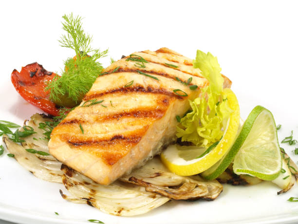 istock Grilled Salmon - Fish Fillet 1660718557