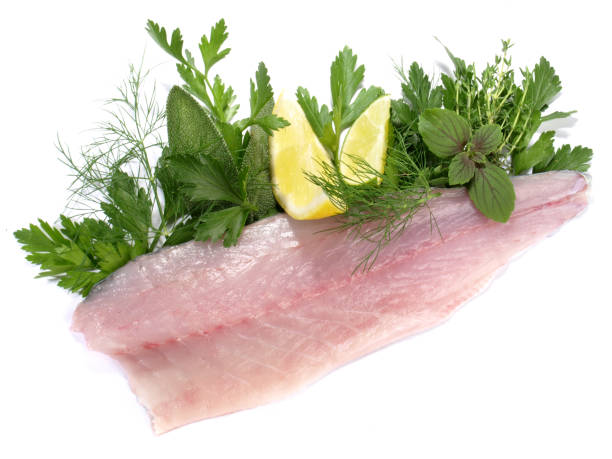 istock Sea Wolf - Fish Fillet with Herbs - Isolated 1660720752